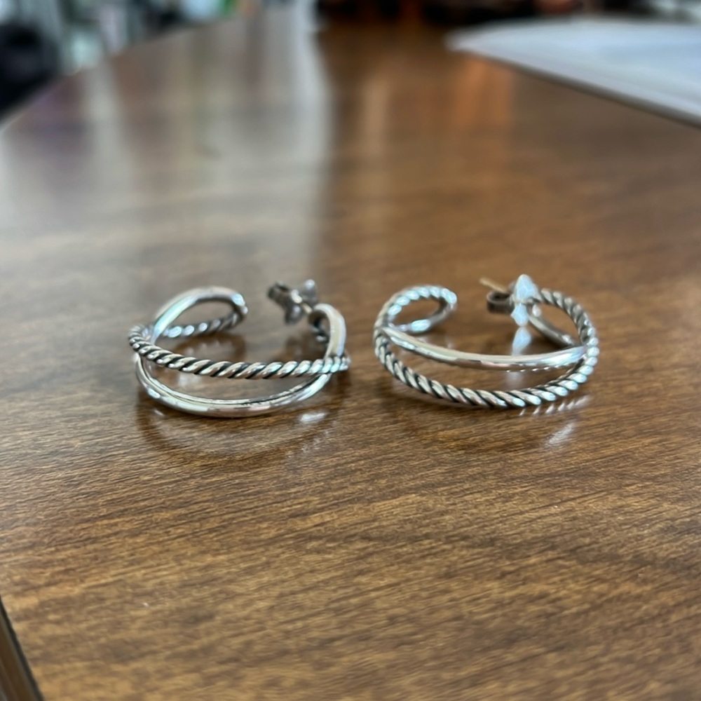 David Yurman Infinity Hoop Earrings